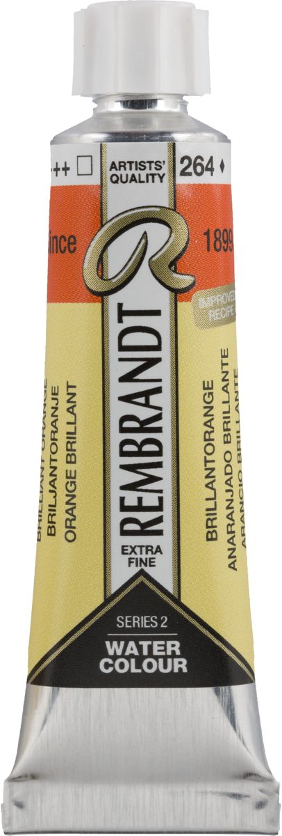 Rembrandt Water Colour Tube 10ml | Brilliant Orange (264)